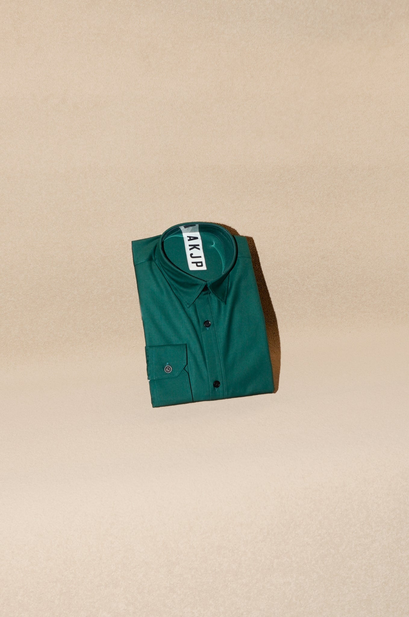 Long Sleeve Shirt (100% Cashmere Wool) Emerald Green