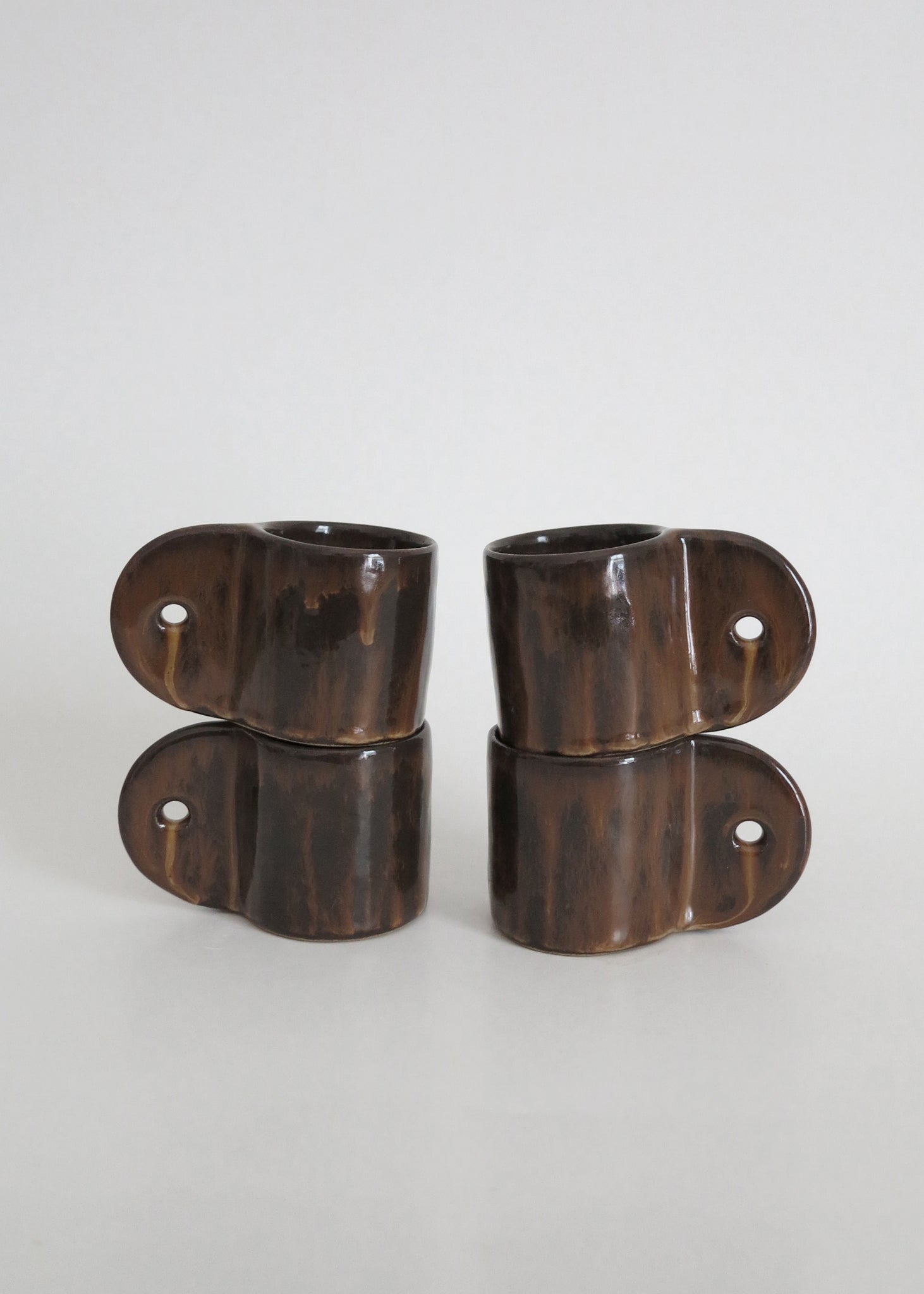 Espresso Cups Dark Brown